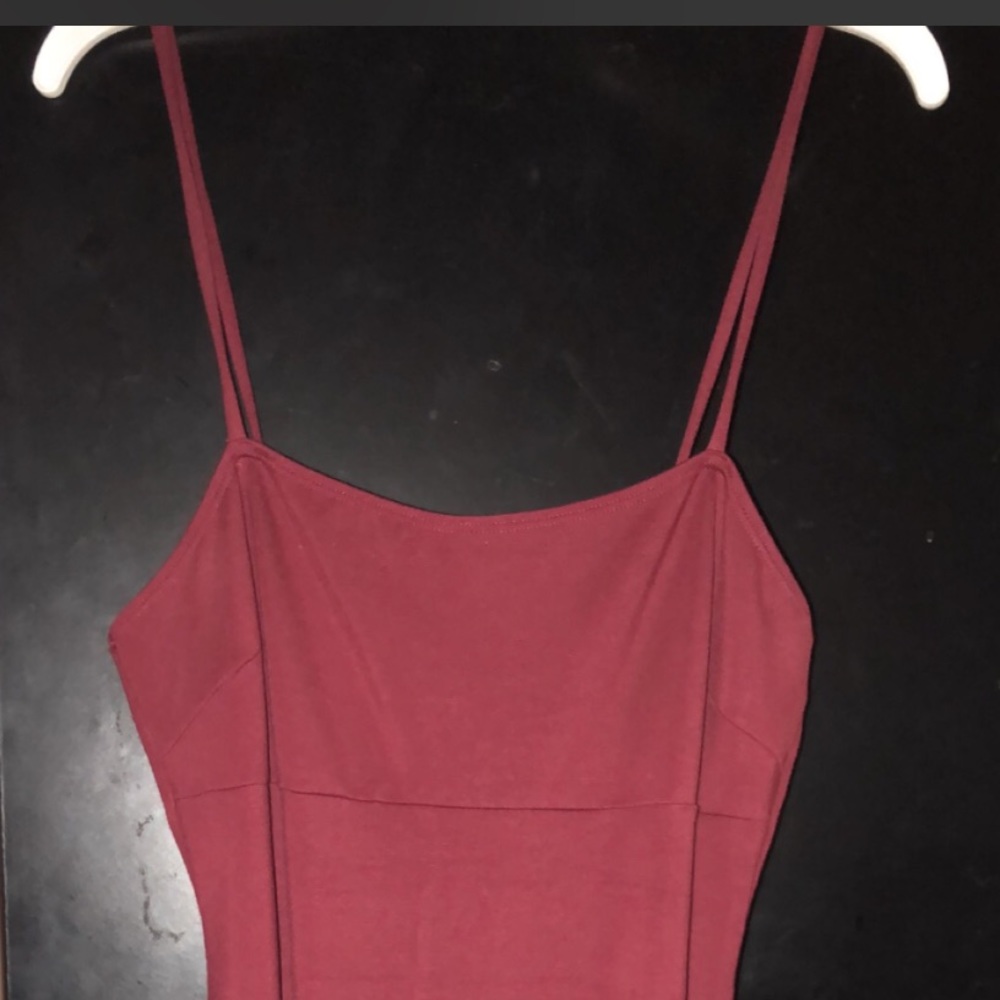 Burgundy tight dress ♠️